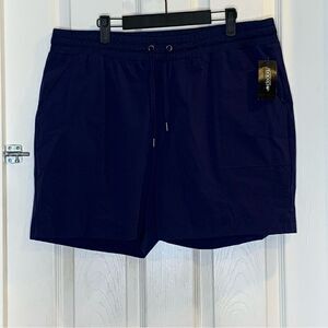 Ideology Navy Serenity Drawstring Shorts Size XL